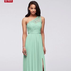 Mint green bridesmaid dress